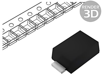 5X NRVBSS14HE Diode: Gleichrichterdiode Schottky SOD323HE SMD 40V 1A ONSEMI