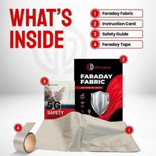 Home EMP  EMF Shield DIY Faraday Fabric  Tape EMF Protection RFID Blocking