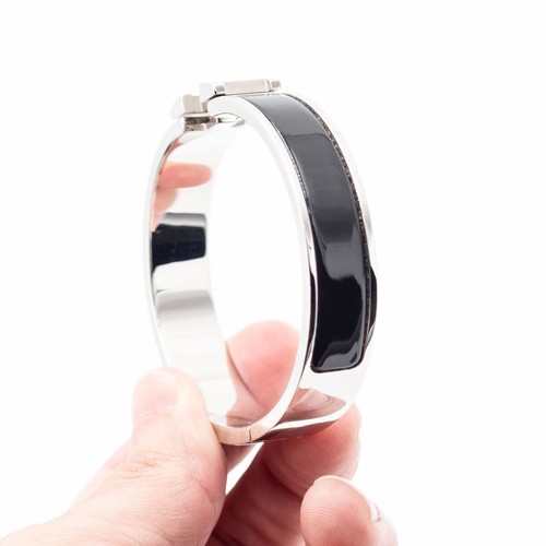 Clic H Hermes Armband schwarz und silber - Bild 2 von 5