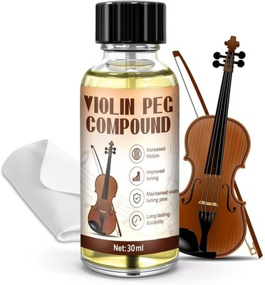 Violin Peg Compound 30ml, Peg Slip Stopper Lubricant for Violin Viola Cello