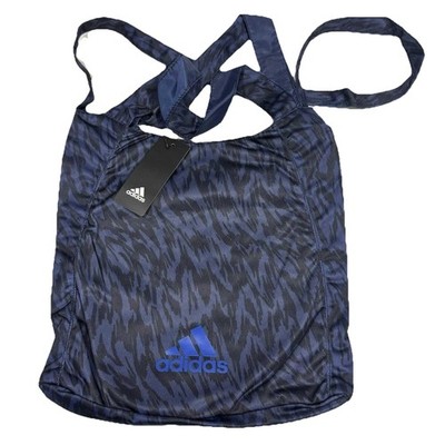 Adidas Tourny Bag Blue Zebra Stripe Gym Bag Tote Bag New With Tag