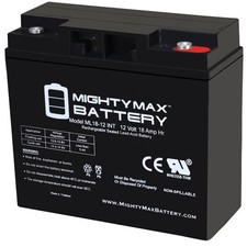 Mighty Max 12v 18ah Sla Internal Thread Battery For Schumacher Psj-2212