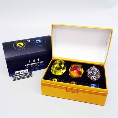 Pokemon Evolution Stone Candy Box Set fire Water Lightning Premium Bandai Japan 