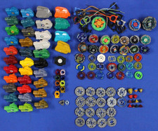 Hasbro Beyblade Mixed Lot of Various Parts Pieces Ripcords Launchers Metal