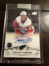 2018-19 Dominic Turgeon UD Clear Cut autographed hockey card #CCR-DT