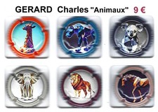 CAPSULES de CHAMPAGNE GERARD  Charles "Animaux"