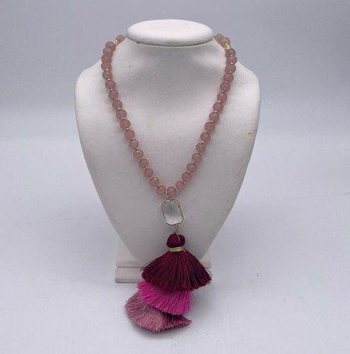 Veronese Women's Pink Beaded Pendant 