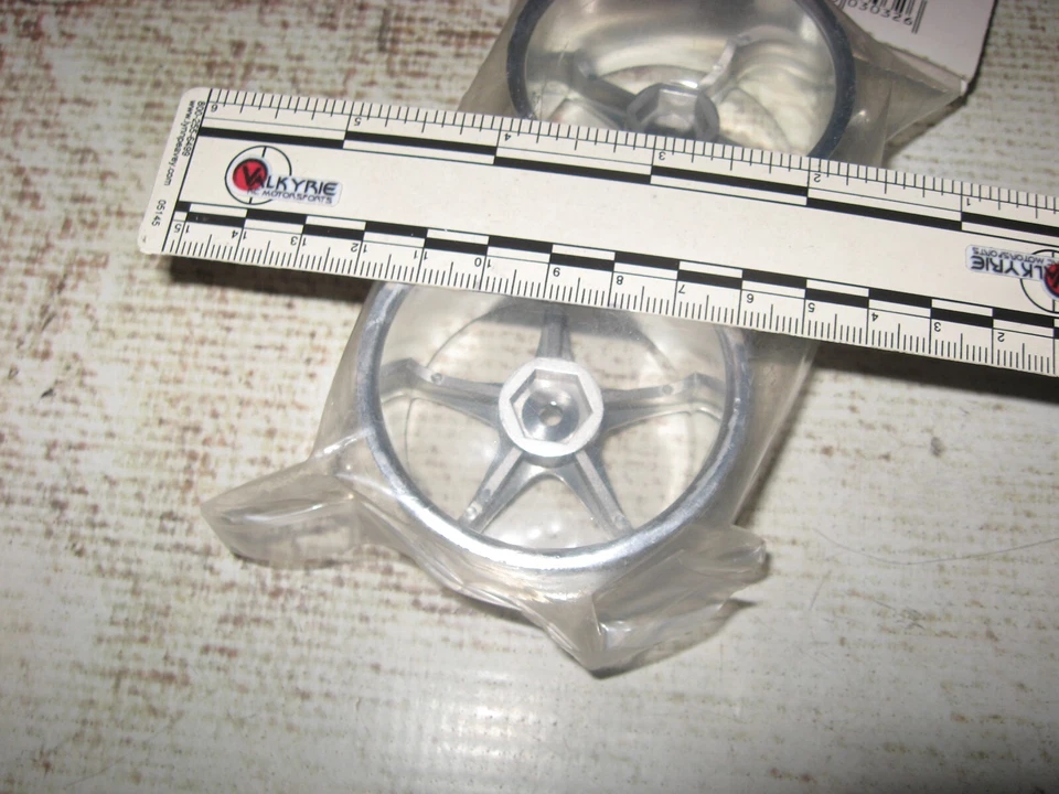 RC HPI Super Star 2.2” 1:10 Off Road Buggy Rear Wheel Set Plastic Chrome 3032 - Image 3 of 4