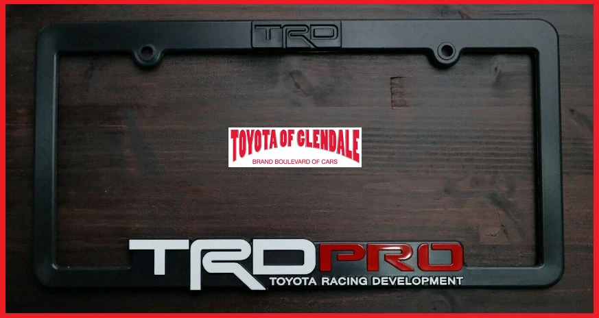 Toyota TRD Racing 3D Black and Chrome Stainless Steel with Black Red A – MAKOTO_JDM