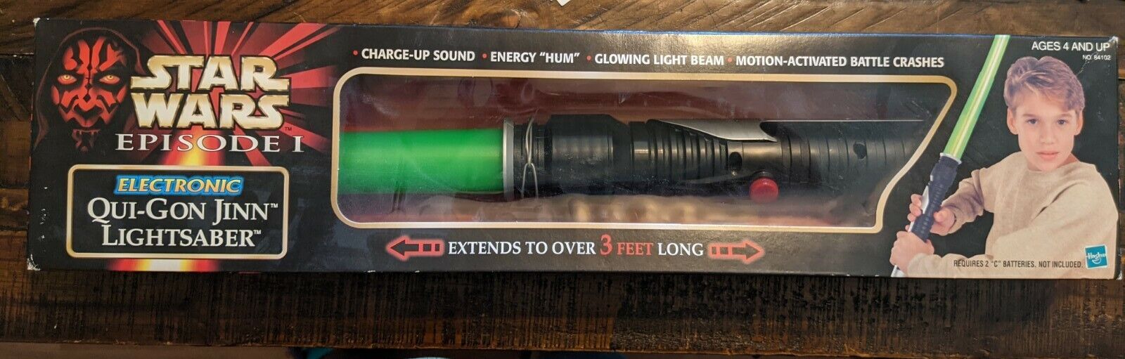 GeeksHive: Star Wars Jedi Knight (Qui-Gon Jinn) Lightsaber - Electronics  for Kids - Toys & Games