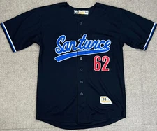 MPress Rare Roberto Clemente Baseball League Santurce #62 Baseball Jersey Size M
