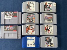 Assorted Vtg. Lot of 10 Video Games, Eight Nintendo 64 & Two Super Nintendo NES