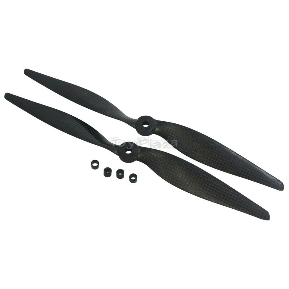 Hélice eléctrica de fibra de carbono 12x6 CCW para dron RC apto para avión normal CW Foto 2 de 4