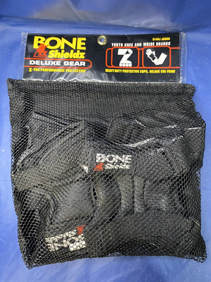 Bone Shieldz Deluxe Gear Knee And Wrist Guards Size Junior/Youth