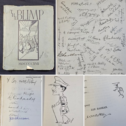 1917 The Blimp Christs College CAMBRIDGESHIRE Signed Copy MILITARY Contributors