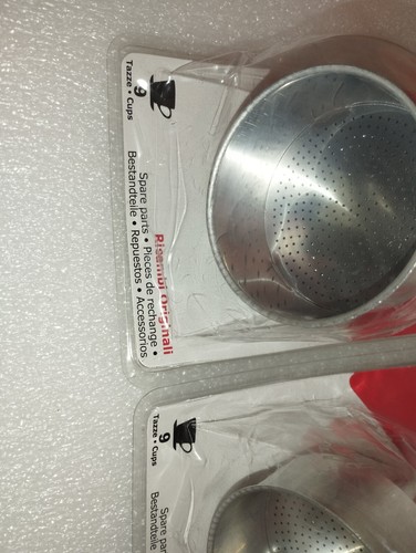2 Filtros De Embudo Bialetti Moka Express Dama 9 Tazas Sellados LEA DESCRIPCIÓN - Imagen 2 de 4