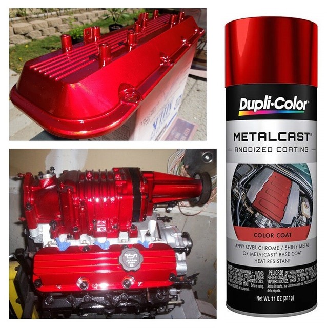Red Anodized Engine Enamel Coating Gloss High Temp Rotor Brake Caliper