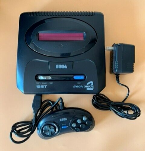Sega Mega Drive Megadrive 2 Genesis NTSC-J Console/Power Cable/Controller TESTED - Afbeelding 1 van 13