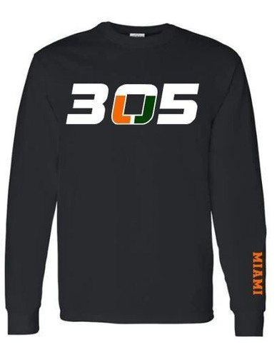 Miami 305 Area Code Apparel Hurricanes