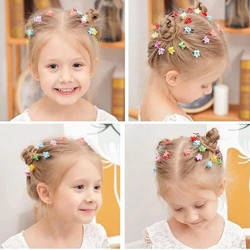 choicbaby 80Pcs Baby девочек мини волосы коготь зажимы цветок волосы Kids подростков, мульти - Изображение 4 из 4