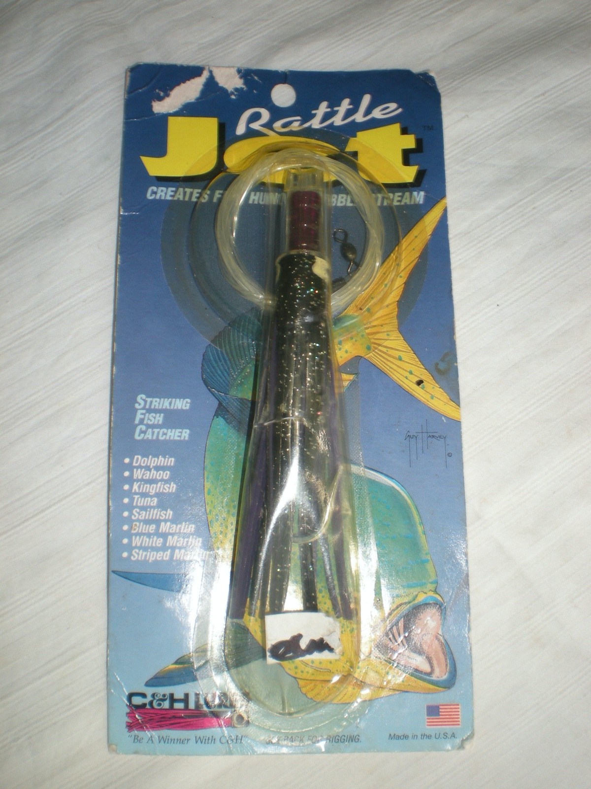 Rattle Jet Saltwater Trolling Lure RJ18 Rigged Ready Black Purple New