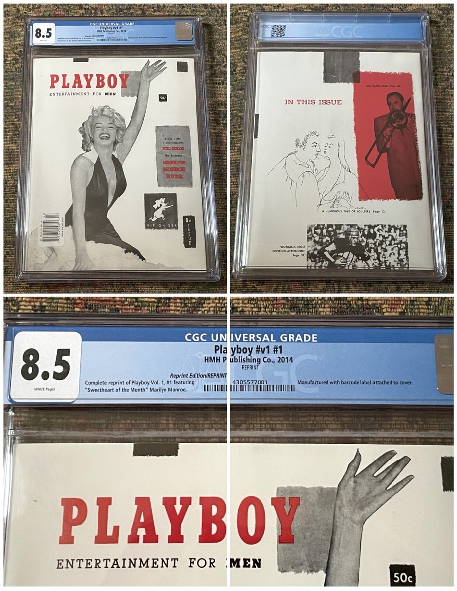 First Issue Playboy Magazine #v1 #1, 2014 Reprint, CGC