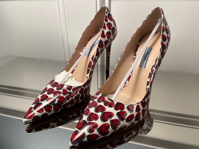 PRADA レッド ミュール 靴 レッド（赤）系 25cm PRADA(プラダ) サンダル・ミュール