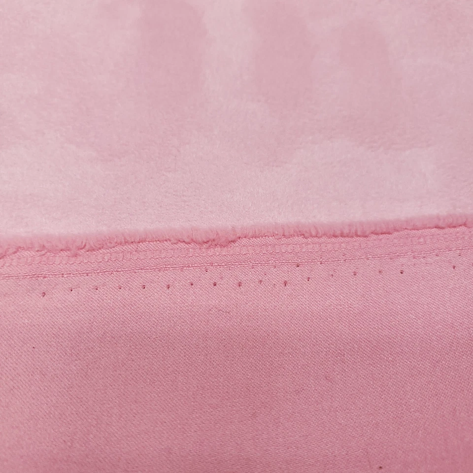 Light Baby Pink Ultrasoft Upholstery Suede Fabric 58"" By The Yard Polyester - Image 3 of 4