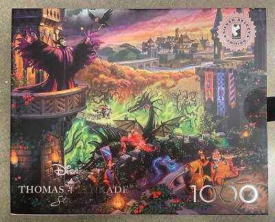Thomas Kinkade Silver Select Disney Maleficent 1000 P Puzzle New