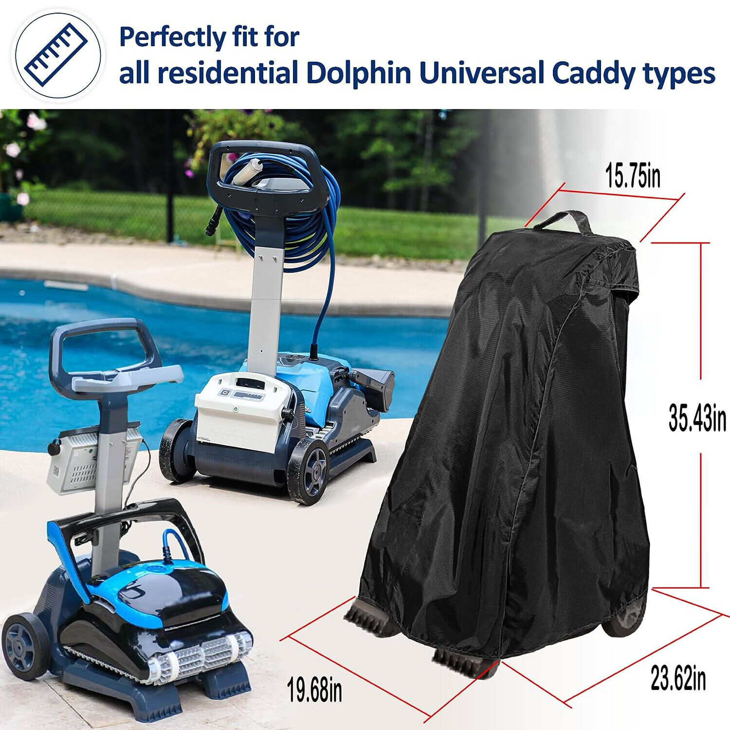 Dolphin Maytronics Robotic Swimming Pool Cleaner Classic Caddy Cover