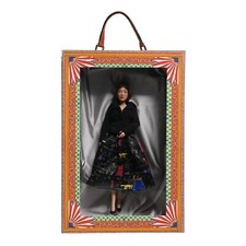 DOLCE & GABBANA Dolls Black Dress Ceramic Porcelain Fashion Leather Sicily Bag