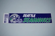 Vintage Official NFL Seattle Seahawks 3" x 10.75" NFL Bumper Stickers