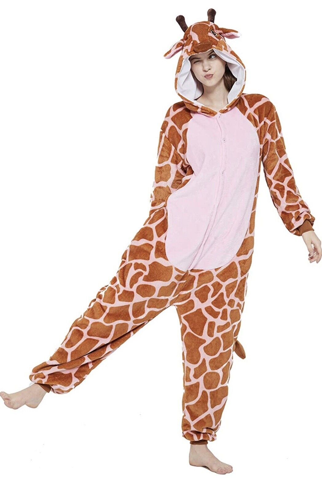 Giraffe Halloween One piece Hood Costume Pajama J… - image 2