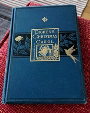 RARE Charles Dickens' Christmas Carol Illustrated Book 1868 by Ticknor & Fields 