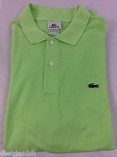 Lacoste Men's Classic Polo Shirt Bright Green Brand NWT EU 9 US 3XL