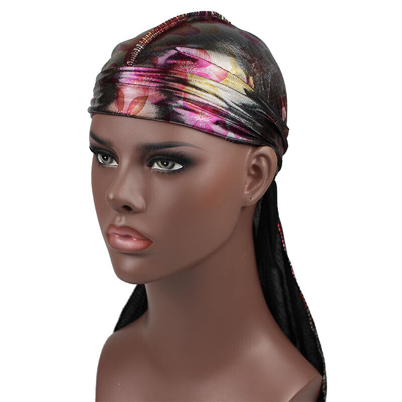 Pack of 12 Durag Headwrap Headscarf Bandana Doo Rag Long Tail