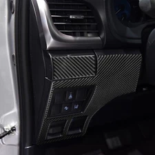Hood Switch Button Panel Cover Trim For Toyota Hilux 2015-2021 Real Carbon Fiber
