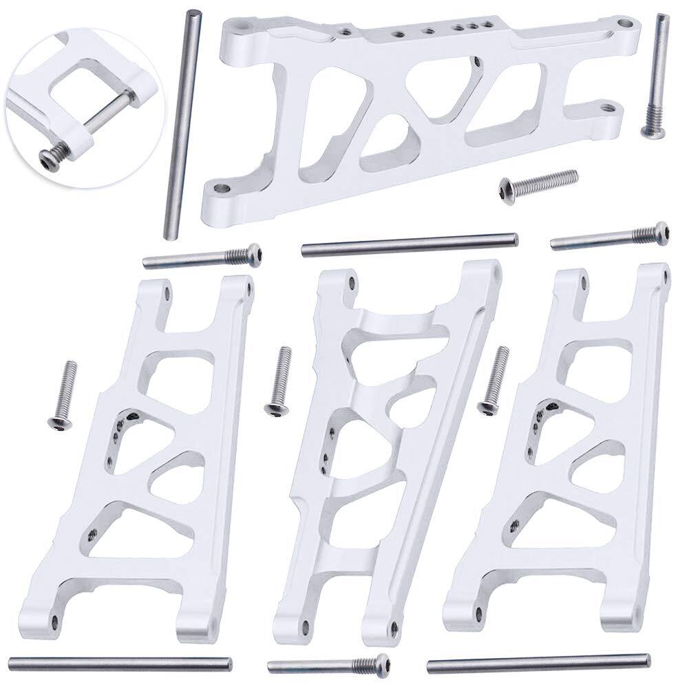 4-Pack Front & Rear Aluminum Suspension Arms Upgrade Kit for Traxxas 1/10 Slash 4x4 – Enhanced Durability & Performance