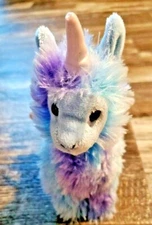 Aurora Sparkle Tales 8 in Pl Rainbow Stuffed Animal Pegasus Lama Llama