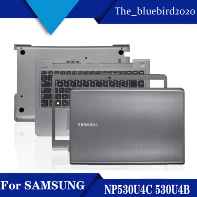 For Samsung NP530U4C 530U4B A/B/D case set Sliver Top lid Bezel bottom case