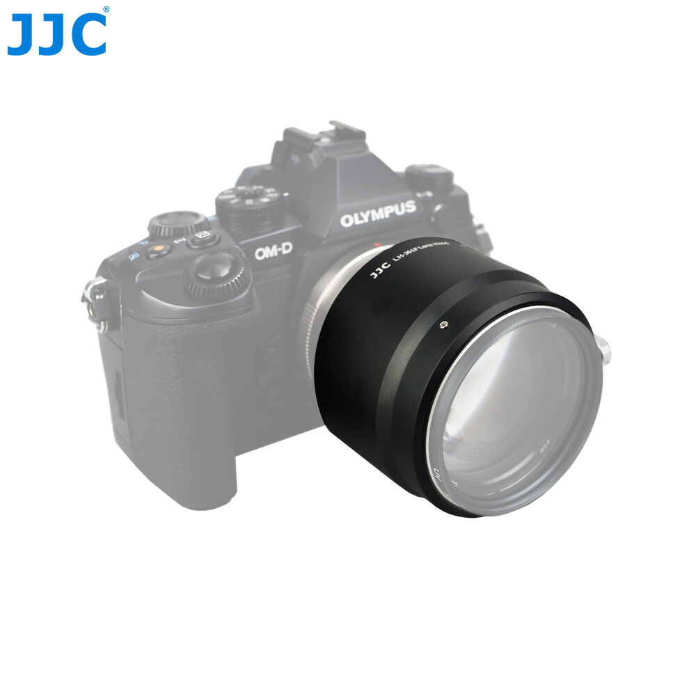 JJC LHJ61F Metal Lens Hood for Olympus M.Zuiko ED 75mm f1.8 replaces