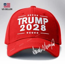 Trump 2028 Embroidered Baseball Cap MAGA Hat Make America Great Again USA