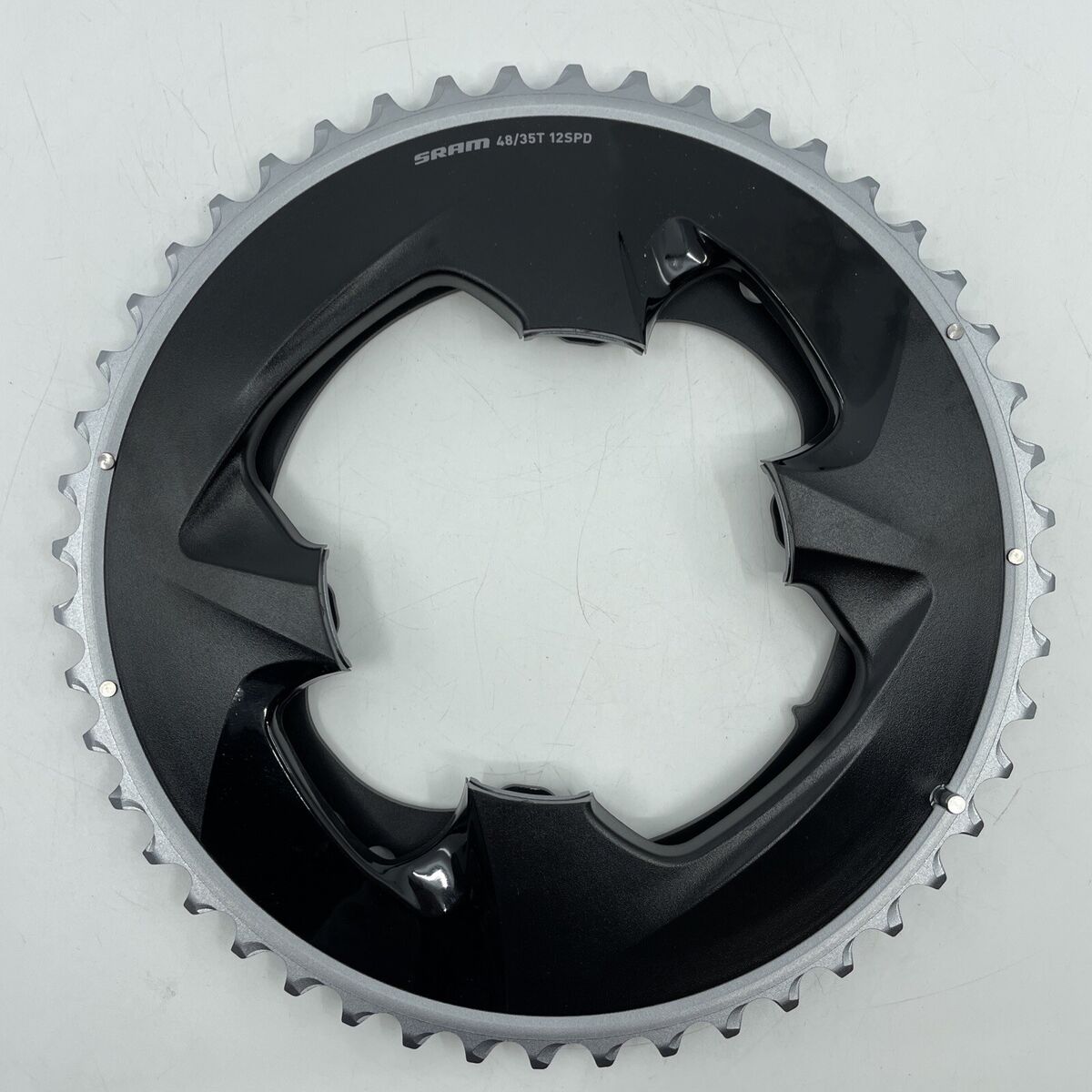SRAM Force AXS 2x12-Speed 48 & 35t Chainrings 107 BCD 4-Bolt SRAM Force AXS 2x12-Speed 48 & 35t Chainrings 107 BCD 4-Bolt
