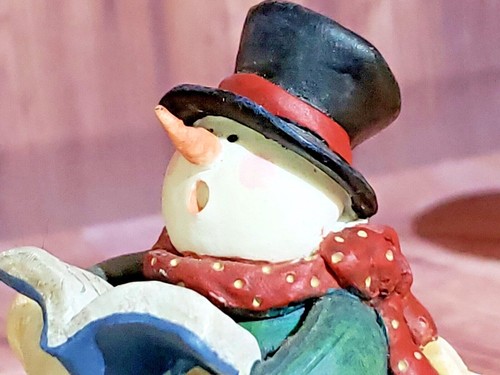 Pupazzo di Neve Candela Canto Barattolo Topper di Sullivans Natale Inverno - Apertura 2,75" - Foto 8 di 10