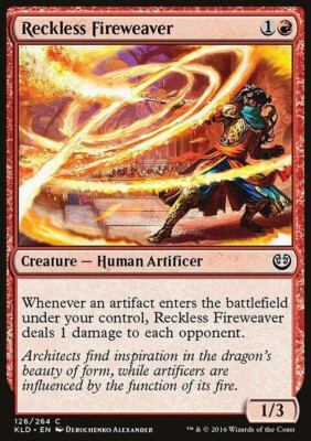 MTG Magic the Gathering Reckless Fireweaver (126/291) Kaladesh LP