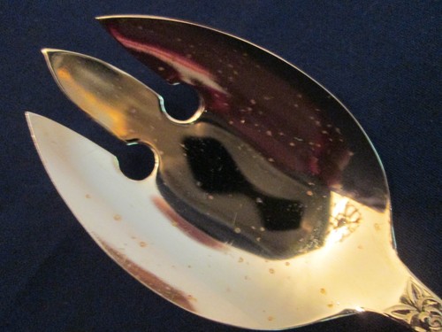 SALAD SERVING SPOON! Vintage ROGERS electroplate: GOLD ROYALTY pattern: EXC - Picture 4 of 6