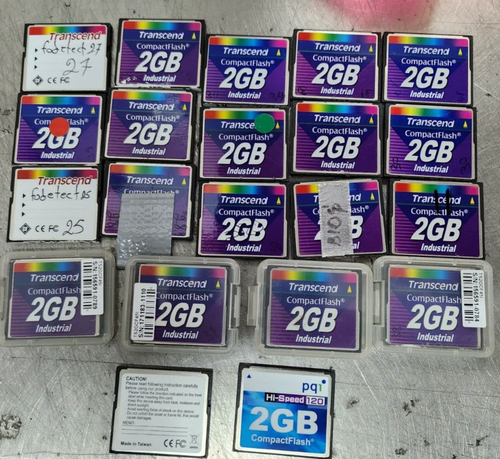 21x Transcend TS2GCF45I 2GB CF Industrial grade CompactFlash Cards - Picture 4 of 6