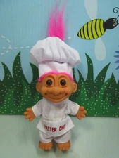 MASTER CHEF (#1) - 5" Russ Troll  Doll - NEW IN ORIGINAL BAG - Pink Hair