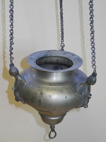 Lingam in Form einer Lampe, Messing, ca. 50 bis 60 Jahre alt, Indien (# 2) - Picture 6 of 15