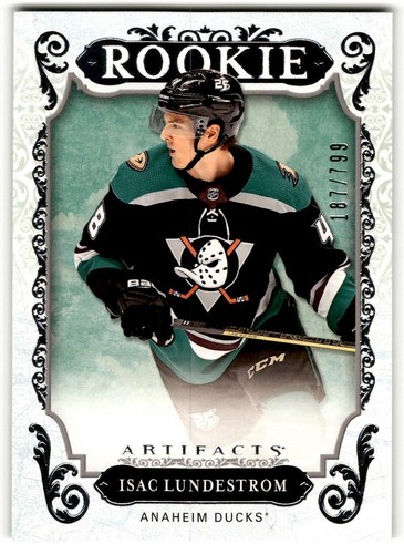 2018-19 Upper Deck Artifacts Isac Lundestrom Rookie /799 #RED217 Anaheim Ducks